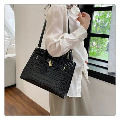 Bolso de Mujer en Piel Sintética Textura Cocodrilo Modelo Blinkin